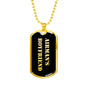 Airman's Boyfriend v2 - 18k Gold Finished Luxury Dog Tag Necklace