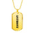 Anthony - 18k Gold Finished Luxury Dog Tag Necklace
