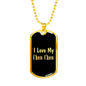 Love My Chow Chow v2 - 18k Gold Finished Luxury Dog Tag Necklace