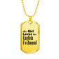 English Foxhound - 18k Gold Finished Luxury Dog Tag Necklace