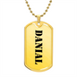 Danial - 18k Gold Finished Luxury Dog Tag Necklace