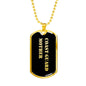 Coast Guard Mother v2 - 18k Gold Finished Luxury Dog Tag Necklace