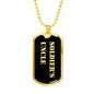 Soldier's Uncle v2 - 18k Gold Finished Luxury Dog Tag Necklace