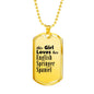English Springer Spaniel - 18k Gold Finished Luxury Dog Tag Necklace