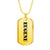 Eugene - 18k Gold Finished Luxury Dog Tag Necklace
