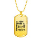 Russell Terrier - 18k Gold Finished Luxury Dog Tag Necklace