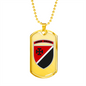 131st Reconnaissance Battalion (Ukraine) - 18k Gold Finished Luxury Dog Tag Necklace