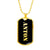 Anton v2 - 18k Gold Finished Luxury Dog Tag Necklace
