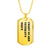 Coast Guard Veteran's Niece - 18k Gold Finished Luxury Dog Tag Necklace