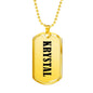 Krystal v01 - 18k Gold Finished Luxury Dog Tag Necklace