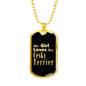 Cesky Terrier v2 - 18k Gold Finished Luxury Dog Tag Necklace