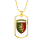 24th Mechanized Brigade (Ukraine) v2 - 18k Gold Finished Luxury Dog Tag Necklace