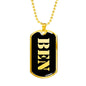 Ben v2 - 18k Gold Finished Luxury Dog Tag Necklace