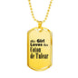 Coton de Tulear - 18k Gold Finished Luxury Dog Tag Necklace