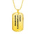 Coast Guardsman's Daughter - 18k Gold Finished Luxury Dog Tag Necklace