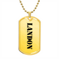 Landon - 18k Gold Finished Luxury Dog Tag Necklace