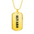 Alvaro - 18k Gold Finished Luxury Dog Tag Necklace