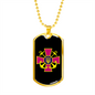 Ukrainian Naval Forces - 18k Gold Finished Luxury Dog Tag Necklace