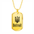 Detroit - 18k Gold Finished Luxury Dog Tag Necklace
