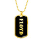 Floyd v2 - 18k Gold Finished Luxury Dog Tag Necklace