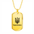 Chornobaivka - 18k Gold Finished Luxury Dog Tag Necklace