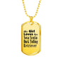 Nova Scotia Duck Tolling Retriever - 18k Gold Finished Luxury Dog Tag Necklace