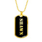 Shawn v2 - 18k Gold Finished Luxury Dog Tag Necklace