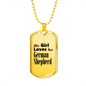 German Shepherd - 18k Gold Finished Luxury Dog Tag Necklace