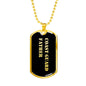 Coast Guard Father v2 - 18k Gold Finished Luxury Dog Tag Necklace