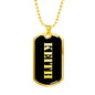 Keith v2 - 18k Gold Finished Luxury Dog Tag Necklace