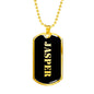 Jasper v2 - 18k Gold Finished Luxury Dog Tag Necklace