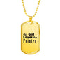 Pointer - 18k Gold Finished Luxury Dog Tag Necklace