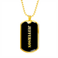 Jefferson v2 - 18k Gold Finished Luxury Dog Tag Necklace