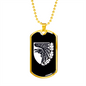 93rd Mechanized Brigade (Ukraine) v3 - 18k Gold Finished Luxury Dog Tag Necklace