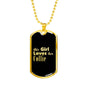 Collie v2 - 18k Gold Finished Luxury Dog Tag Necklace
