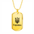 Horlivka - 18k Gold Finished Luxury Dog Tag Necklace