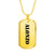 Alonzo - 18k Gold Finished Luxury Dog Tag Necklace