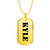 Kyle - 18k Gold Finished Luxury Dog Tag Necklace