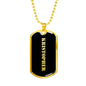 Kristopher v2 - 18k Gold Finished Luxury Dog Tag Necklace