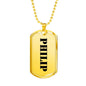 Philip - 18k Gold Finished Luxury Dog Tag Necklace