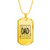 Best Dad Ever - 18k Gold Finished Luxury Dog Tag Necklace
