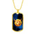 Zodiac Sign Taurus - 18k Gold Finished Luxury Dog Tag Necklace