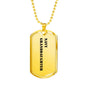 Navy Granddaughter - 18k Gold Finished Luxury Dog Tag Necklace
