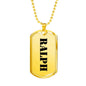 Ralph - 18k Gold Finished Luxury Dog Tag Necklace