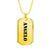 Angelo - 18k Gold Finished Luxury Dog Tag Necklace