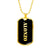 Alonzo v2 - 18k Gold Finished Luxury Dog Tag Necklace