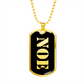 Noe v2 - 18k Gold Finished Luxury Dog Tag Necklace