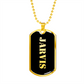 Jarvis v2 - 18k Gold Finished Luxury Dog Tag Necklace