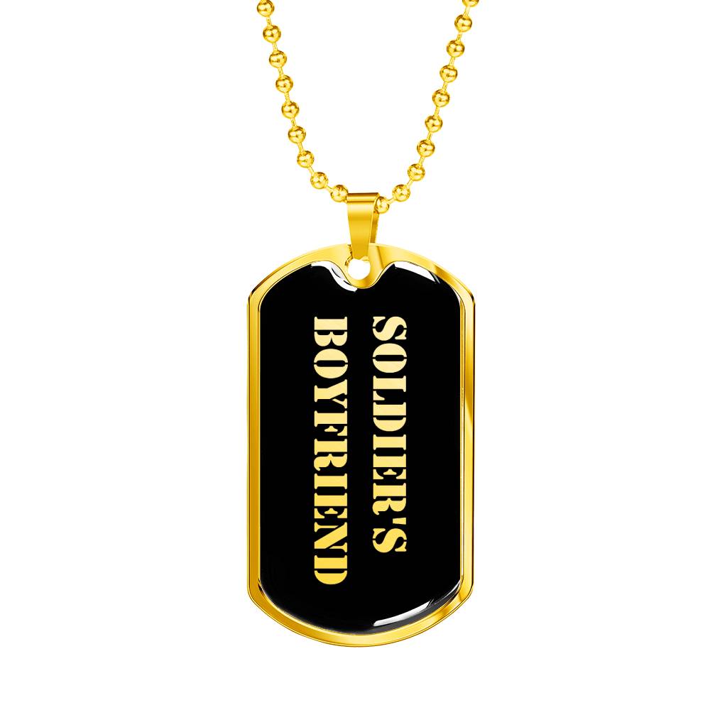 Soldier's Boyfriend v2 - 18k Gold Finished Luxury Dog Tag Necklace