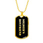 Soldier's Boyfriend v2 - 18k Gold Finished Luxury Dog Tag Necklace